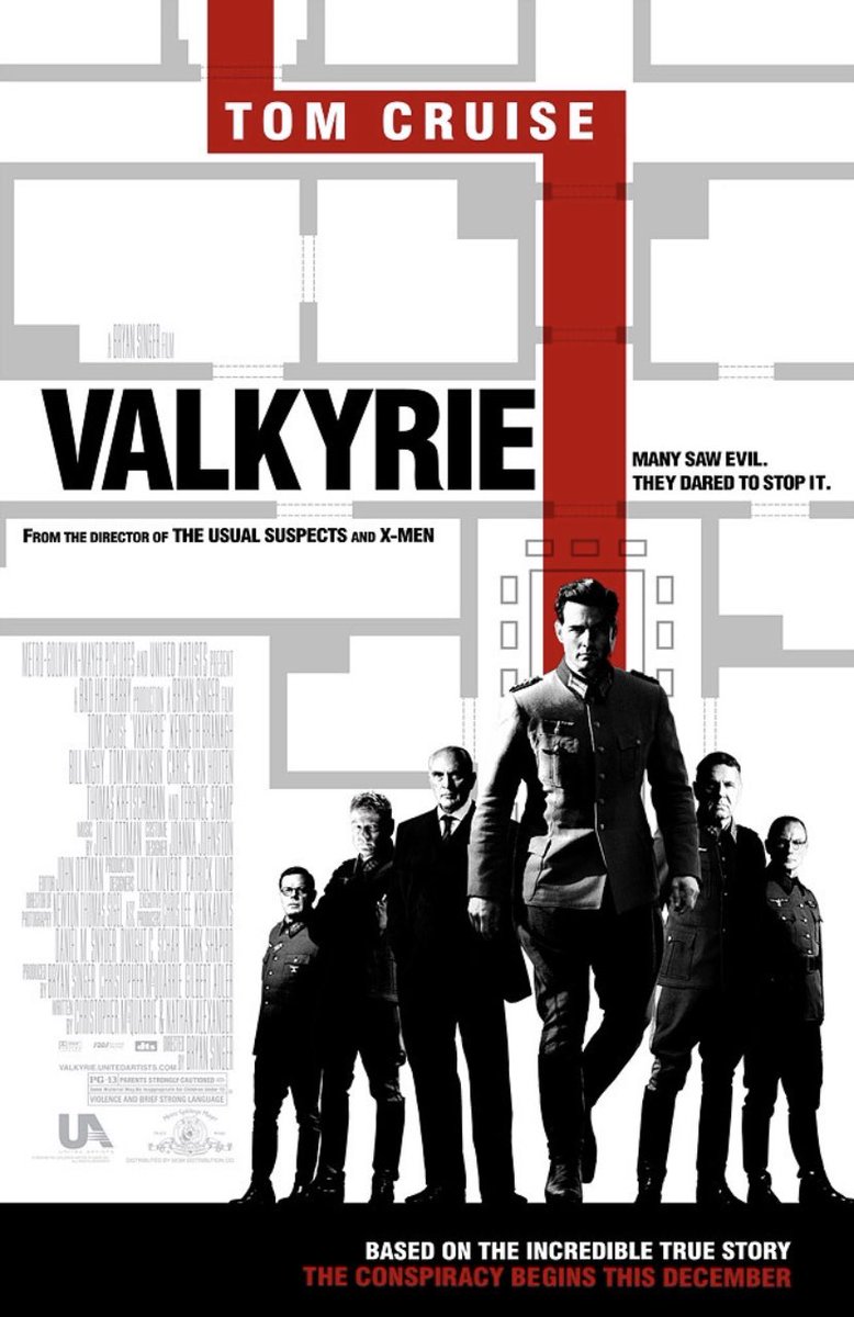 Valkyrie (2008)I remember going to watch this when I was about 15 and enjoying it after we learnt about it at school. Rewatching it for the first time I thought it might have aged poorly, but actually this is a decent war-thriller movie.