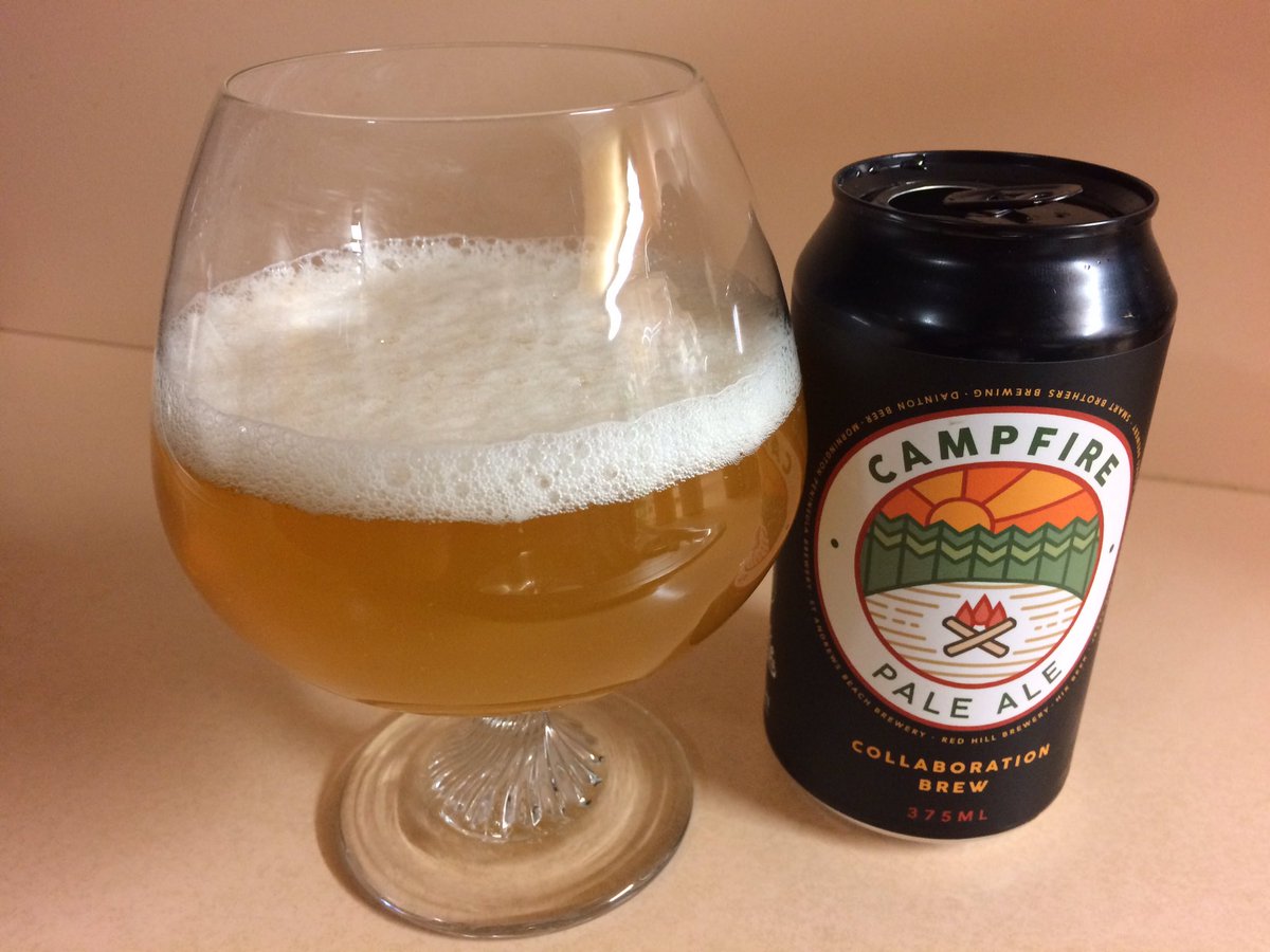 AndrewGWhitnall's tweet photo. Campfire Pale Ale a great 5% ABV collaboration brew from local breweries on Victoriaβs #MorningtonPeninsula π¦πΊ. @mpbrew, @sab_brewery, #MrBanks, @RedHillBrewery, @JettyRoadBeer, #HixBeer, @Dainton_Brewing, #SmartBrothers. https://t.co/vcYsF6B90L
