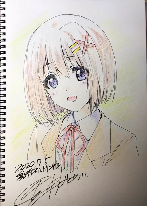 エアスケブ配信を見に来てくださった皆様ありがとうございました☺️✨10番目リプの中学生はやてちゃんと9番目までに頂いてたリプの子たちもSDで描いてみました〜(カブり省く) 現地でもエアでも、リリマジ参加された方お疲れ様でした♪ 