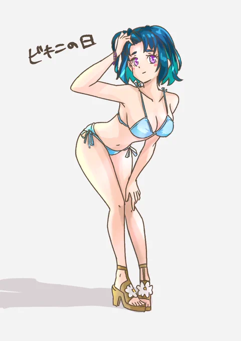 #ビキニの日 #イラスト #お絵かき #落書き 