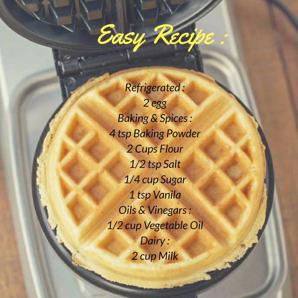 footion_'s tweet photo. Buat sobat @footion_ yang pengen bikin waffle sendiri dirumah, berikut kami kasih resep sekaligus fakta makanan khas Belgia ini ya! ✨ https://t.co/6wcZgokeCs