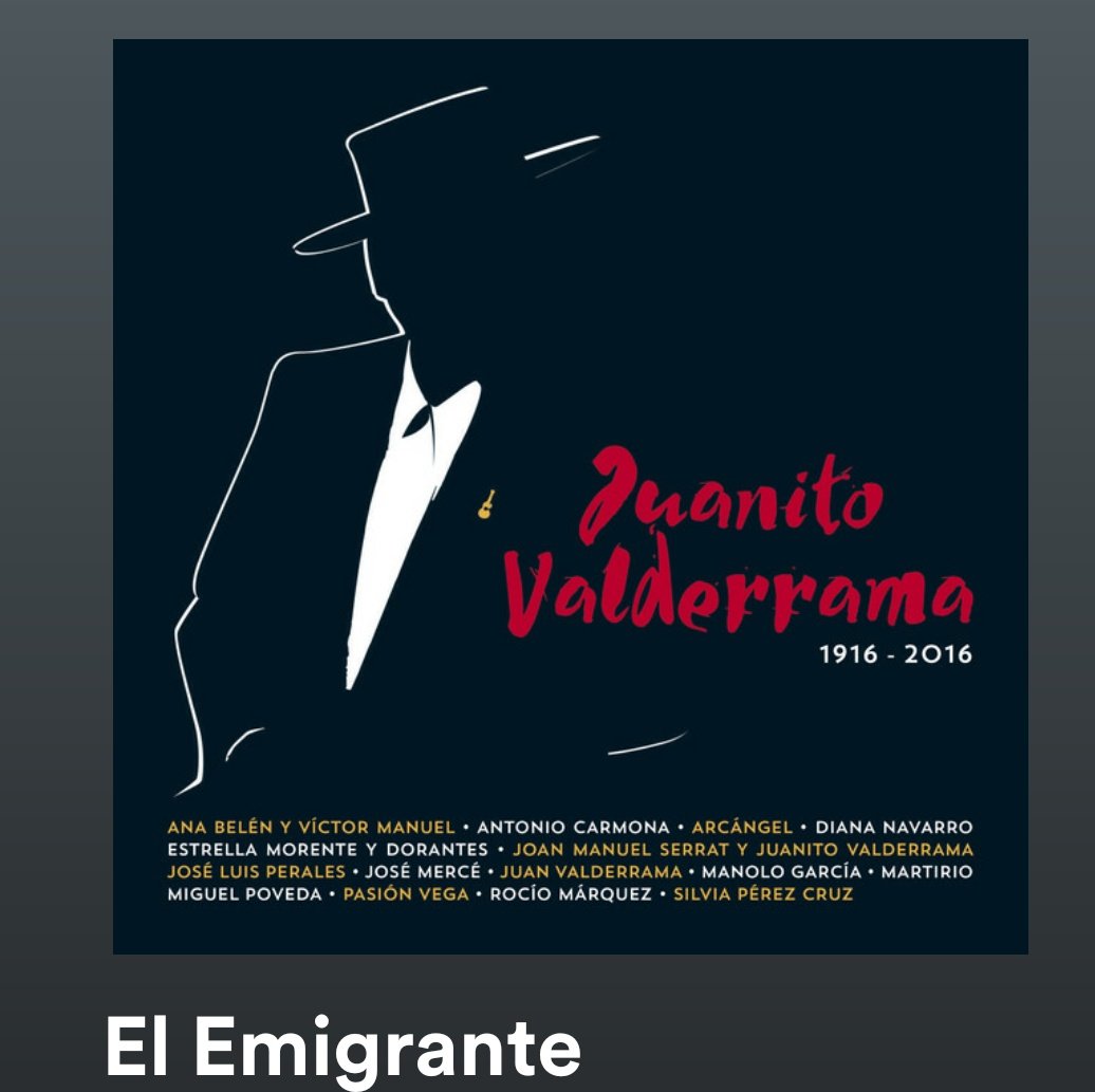 TROPIKALRADIO1's tweet photo. Aquí va una canción para ti… #ElEmigrante de #JuanitoValderrama
#JoanManuelSerrat
#JoseluisPerales
#AnaBelen
#Martirio
#lolamata
#TropikalRadio1
Una época donde #España iba a trabajar Alemania y otros países por qué en nuestro país no había trabajo
https://t.co/LjkxFBKg5v https://t.co/3LhmewxXzd