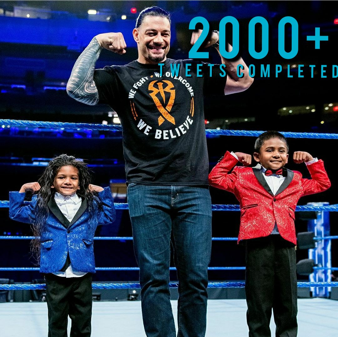 RomanReignsTDS's tweet photo. We had finally reached 
2000+mark 
U guys are mindblowing 

#ComebacksoonRoman https://t.co/cwxwkUbN53