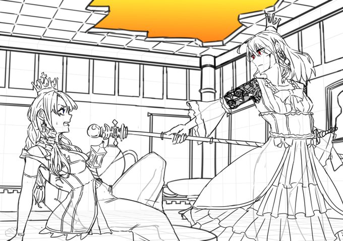 #イラスト
3Dグリッドほんと便利だな・・・。 
