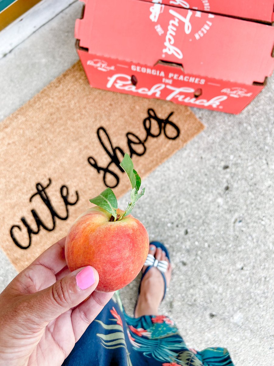 xoair's tweet photo. Best part of quarantine: being in town for the 4th of July for the first time in years and getting @ThePeachTruck! I am a Romeo peach snob, so we’ll see how @ExploreGeorgia peaches stack up!
#georgiapeach #thepeachtruck #FourthofJuly #FourthOfJuly2O2O #travelblogger #roadtrip https://t.co/QQYEMLOB1i