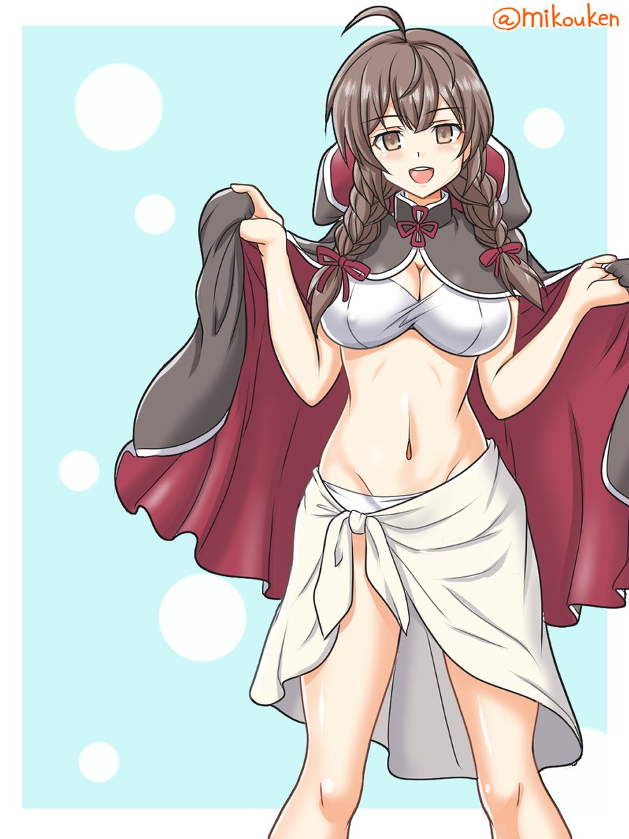 再録だらけですいません。ここ最近水着ばかり描いてますね、ちなみに現在進行形で描いてるのも水着絵なんだー。 
#ビキニの日 