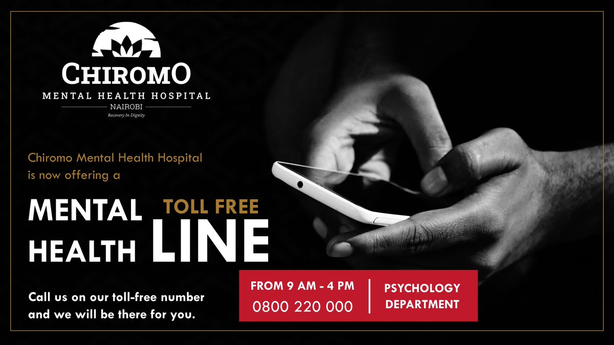 ChiromoHospGrp's tweet photo. From time to time, we need someone to be there for us. Call us on our toll free line &amp; we will be here for you 💚

#MyMentalHealthFirst https://t.co/ZSW1ZxfH09
