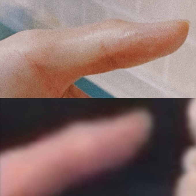 #22 [cont.]It turns out that the hand was from another person.If you zoom into that “hand with an unusual angle”, it looks like a specific someone’s hand. Especially the unique shape and length of the fingers- #流年似锦  #朱刘海  #ZhuLiuHai  #จูหลิวไห่  #콴금  #유해관  #주찬금