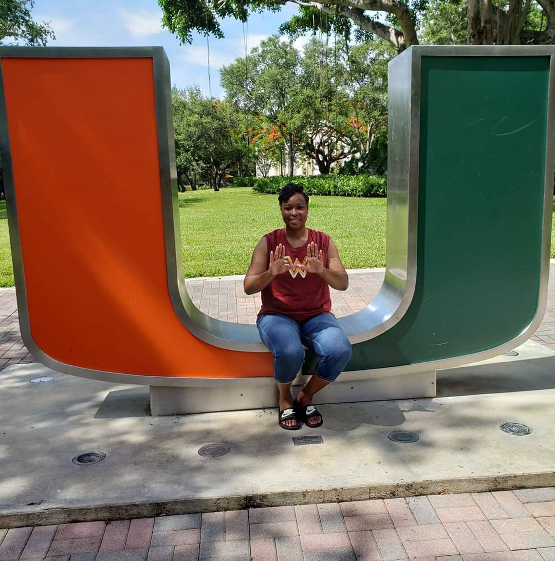 JoeSkilliams's tweet image. Wifey couldn't wait to do this. We have a new fan @CanesFootball