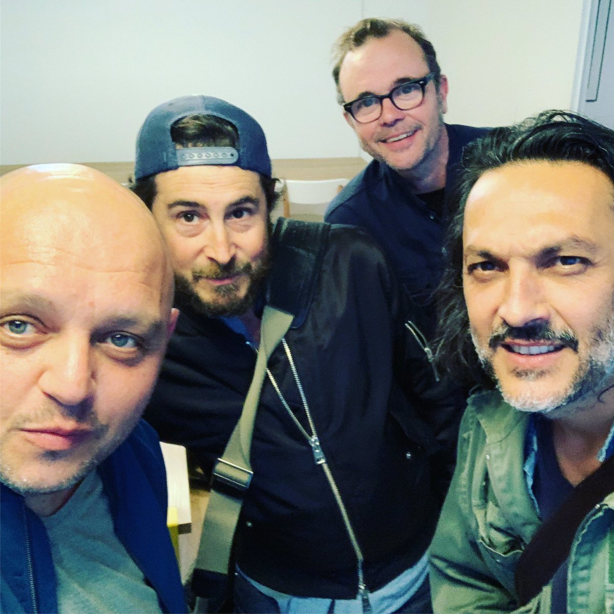 1ère séance d'écriture #LesRelous #Lefilm Olivier Sitruk, Eric Berger, Stephan Guerin tillié, Olivier Brocheriou