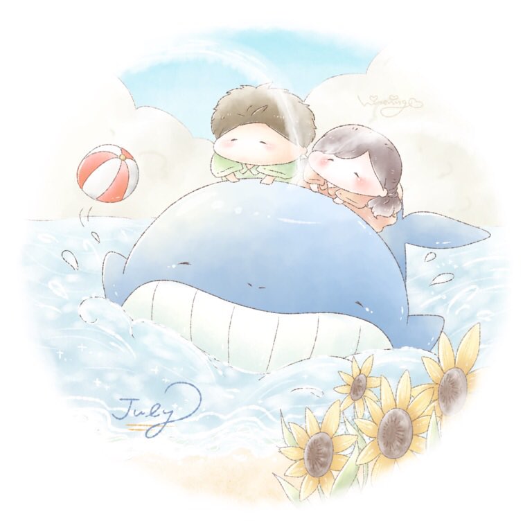 ひめりんご ほわほわな7月のイラスト ˊᵕˋ イラスト 絵描きさんと繋がりたい T Co Uoap4mudoa Twitter