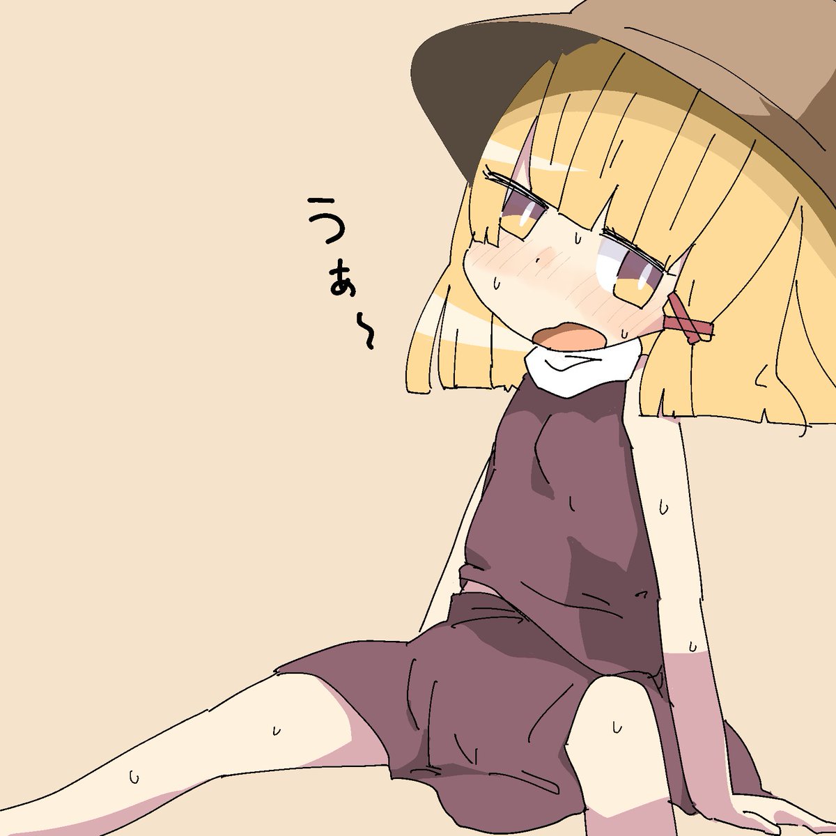 洩矢諏訪子 「うぁ 」|彩葉くろのイラスト
