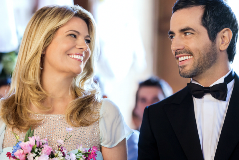hallmarkchannel's tweet photo. Do opposites really attract? Find out during #ForBetterorForWorse starring @LisaWhelchel and @antoniocupo – part of our #WeddingWeekendCountdown! It starts now. #4thofJuly https://t.co/rREHIRNRSj
