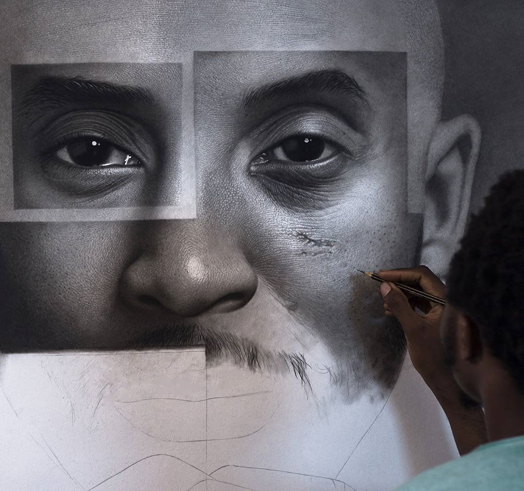 And we're back to the puzzle series. Can you guess who this is already? 😊😊😊😊

Charcoal and graphite.  Stay tuned
