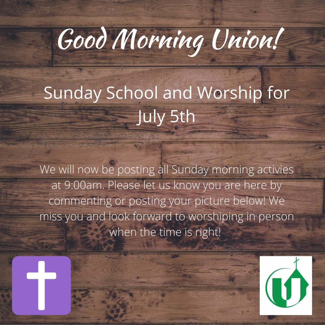 UnionUMCIrmo's tweet photo. Good morning! You can find today’s Sunday School and Worship on our Union YouTube channel....

https://t.co/zlWfly6RqO

Have a blessed Sunday! https://t.co/2BnwVqXELq