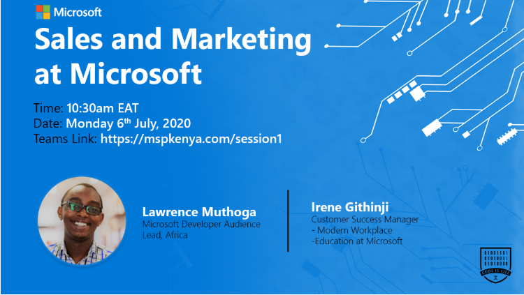Want to learn more about the Microsoft Africa Development Center in Kenya, what the different department entails and more? Join <a href="/larrygify/">Lawrence Muthoga</a>, #Microsoft Developer Audience Lead in Africa as he talks about his experience at Microsoft. 
meetup.com/Microsoft-Stud…