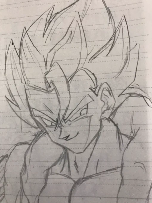 お勉強中に描いたゴジータがやけに上手くできました
#ドラゴンボール
#イラスト好きさんと繋がりたい 