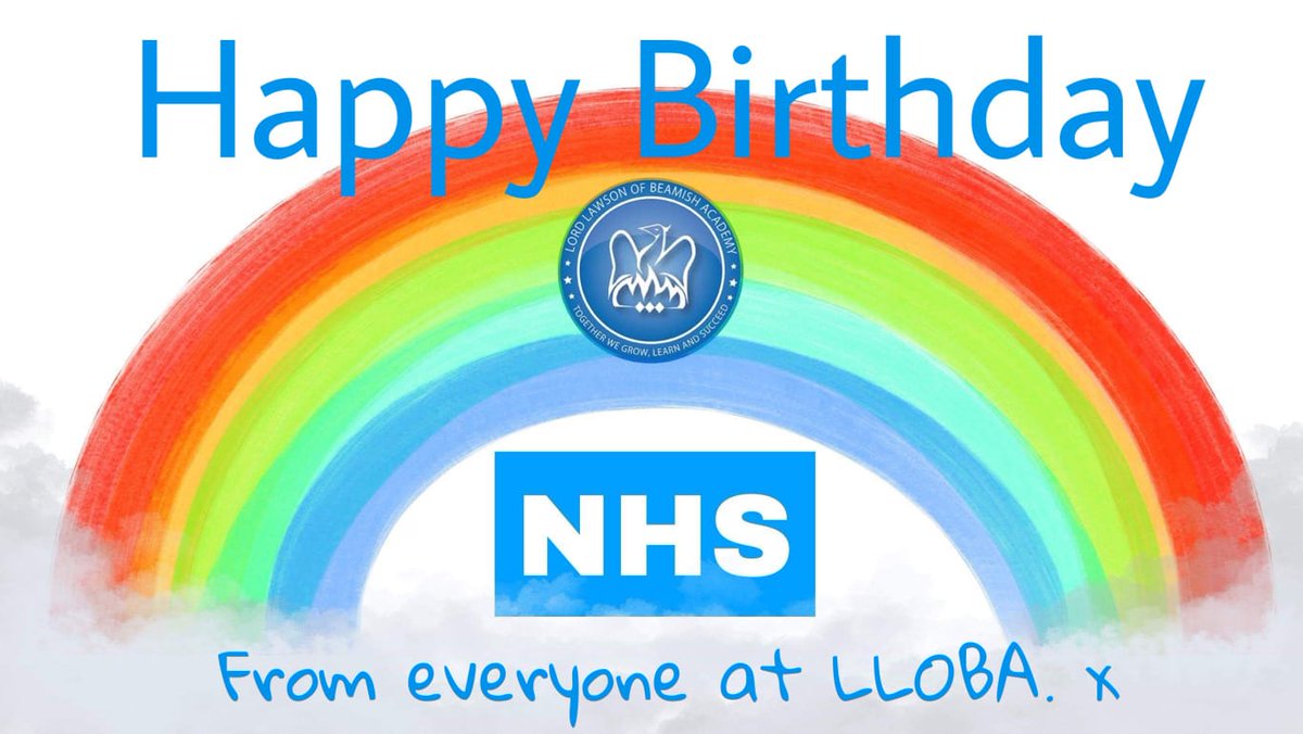 llobacademy's tweet photo. Happy 72nd birthday to our amazing NHS!

We'll be joining in with the rest of the country and clapping at 5pm tonight to say a huge happy birthday and a massive thank you 👏 https://t.co/Ekr25lKAX4