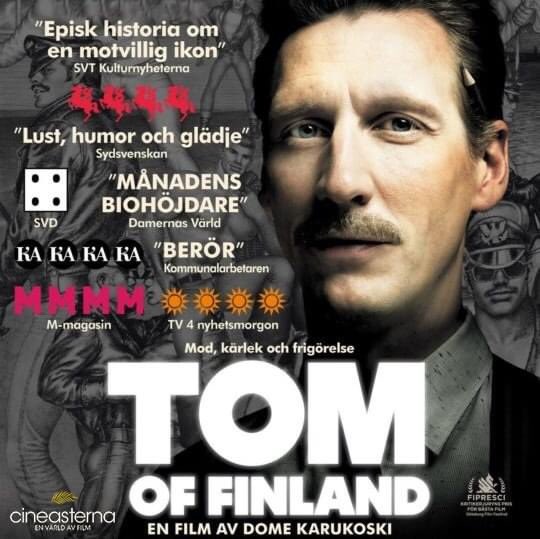 cineasterna's tweet photo. Dome Karukoskis underhållande porträtt av en motvillig ikon, här utmärkt gestaltad av Pekka Strang. Tom of Finland (2017) Streamas på https://t.co/h1fT9gI8b9
#Cineasterna #DomeKarukoski #PekkaStrang #TomOfFinland #Bibliotek #Filmtips #Svbib https://t.co/RbUmYF61pV