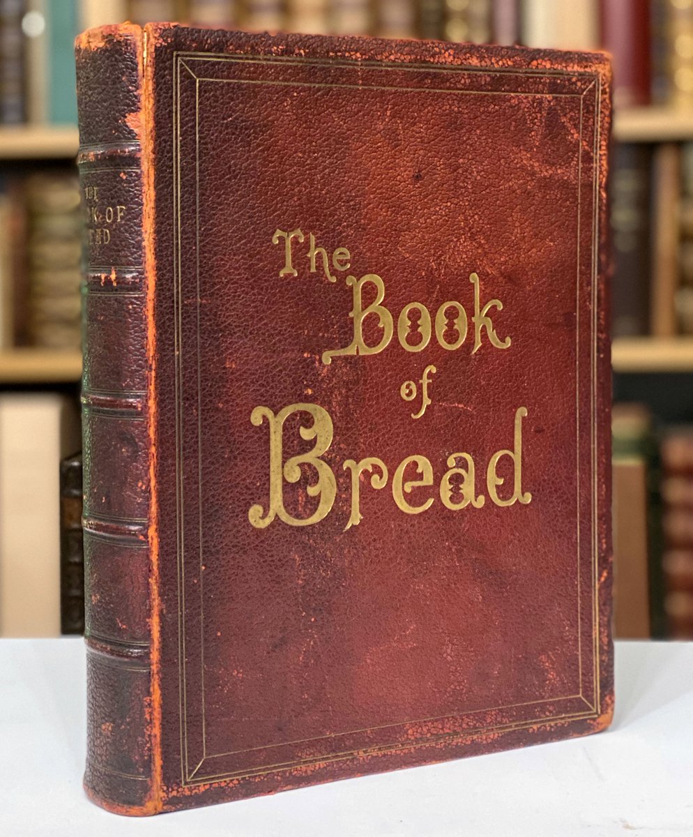 Owen Simmons' 1903 'The Book of Bread', is famous in the book world as, arguably, the first photobook. But the usual green cloth trade edition doesn't fully convey how remarkable the photos really are. Almost never seen is the 1902 deluxe edition that preceded it, shown here. 1/6