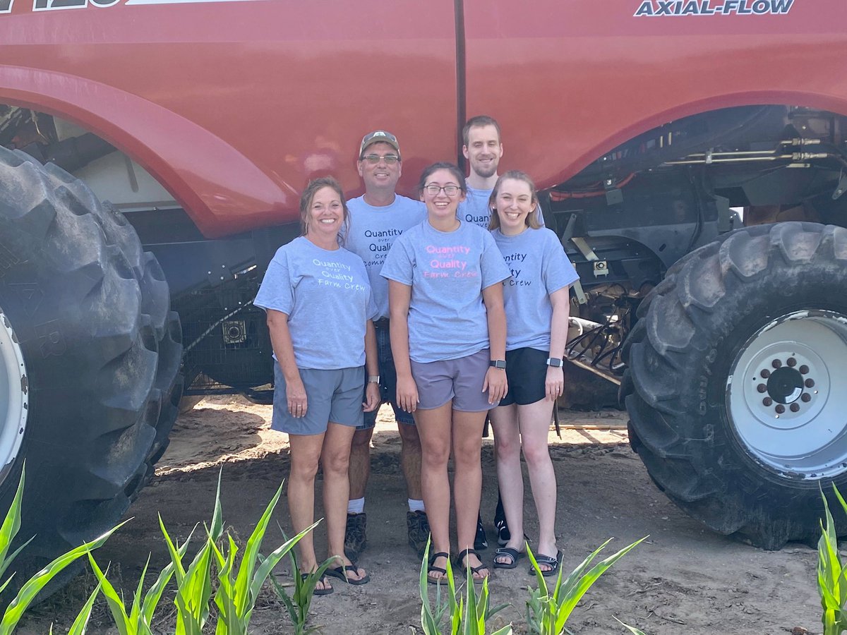 tc61960's tweet photo. Wheat harvest is close.  Did a little test cutting yesterday and it still needs another day or two to dry.  My harvest crew made some t-shirts that are very fitting!  This should be interesting at  the least! @peitzensen @ChristensenNo @karri_jayne @APPeitz https://t.co/pEf9n3kzal