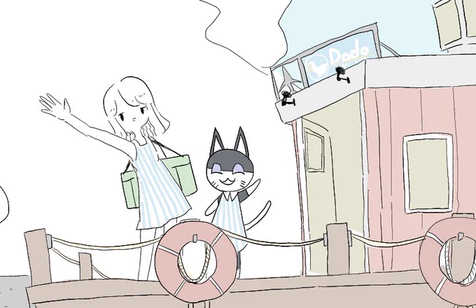 海開き!
#どうぶつの森 