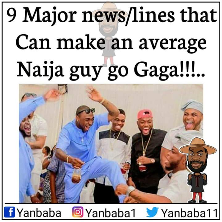 Ykontentfactory's tweet photo. Exclusive!!!!!...
9 MAJOR NEWS /LINES THAT CAN MAKE AN AVERAGE NAIJA GUY GO GAGA!!!!!..
#yanbaba #memegod
Thread https://t.co/CTAxuksAZM