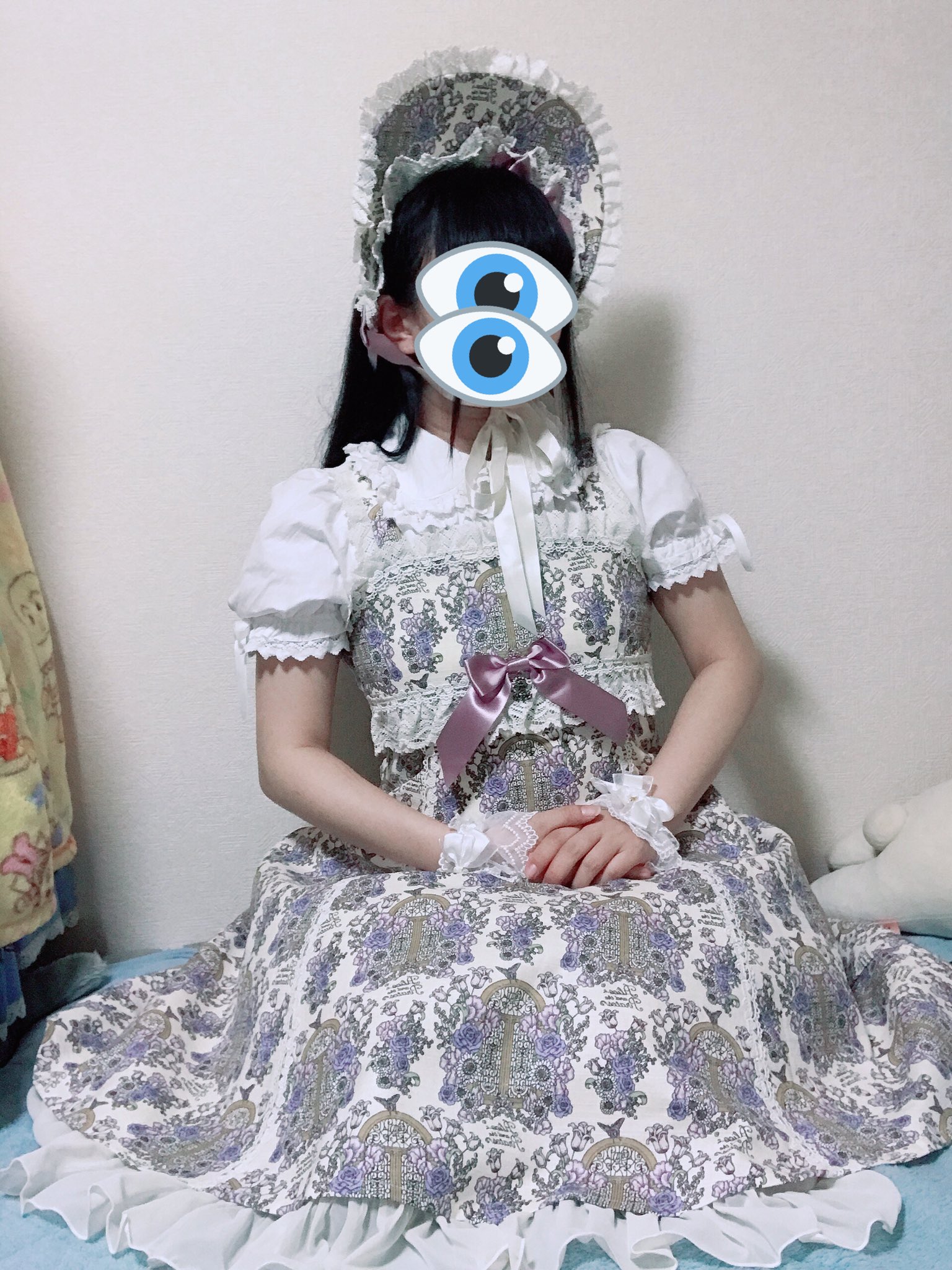 アリスアンドザパイレーツ/旅立ちのブーケと希望の窓柄JSK Ⅰ+ボンネット