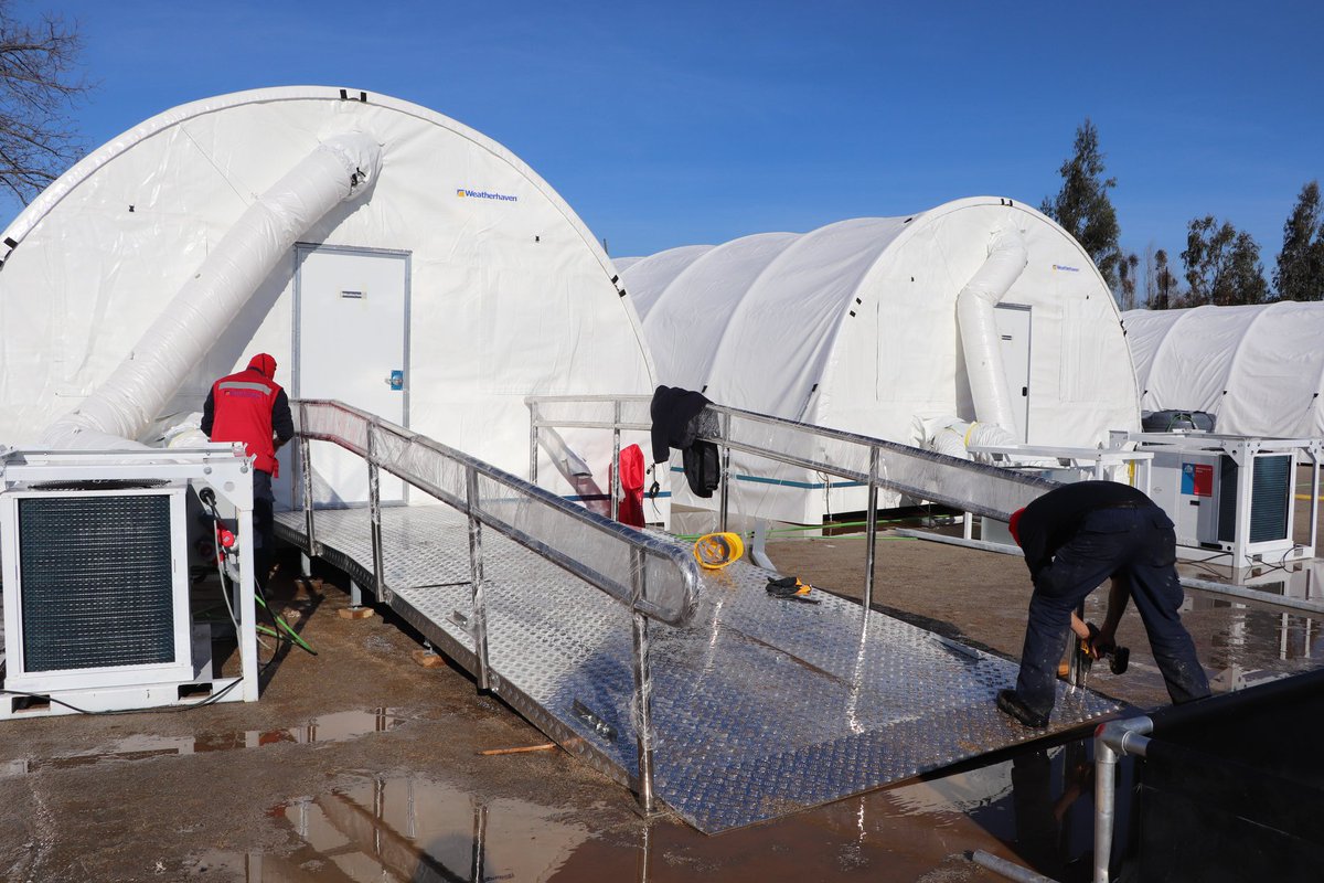 SSVinaQuillota's tweet image. Pronto entrará en funcionamiento el Hospital Modular de Limache, ubicado en terrenos del Hospital Santo Tomás.
Las instalaciones ya están terminadas y en etapa de ingreso del equipamiento. 
#HospitalModular
#SSVQ