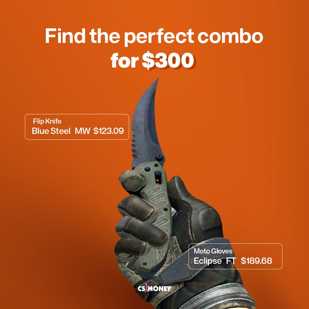 CS.MONEY on X: Create a perfect knife/gloves combo for $300 https