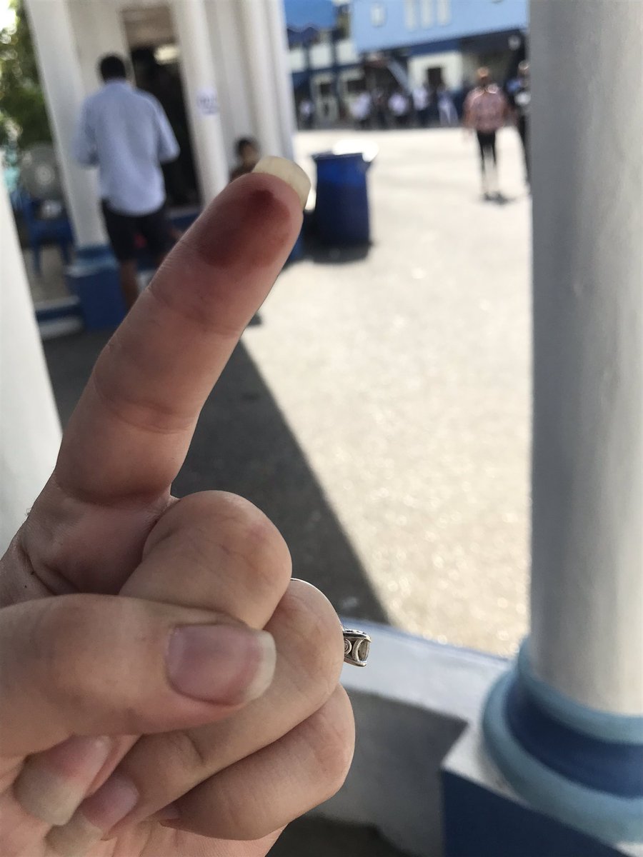 SusyTVRD's tweet photo. Ya ejercimos nuestro derecho. #YoVotePLD @seg2020rd https://t.co/R5Vfjta54E