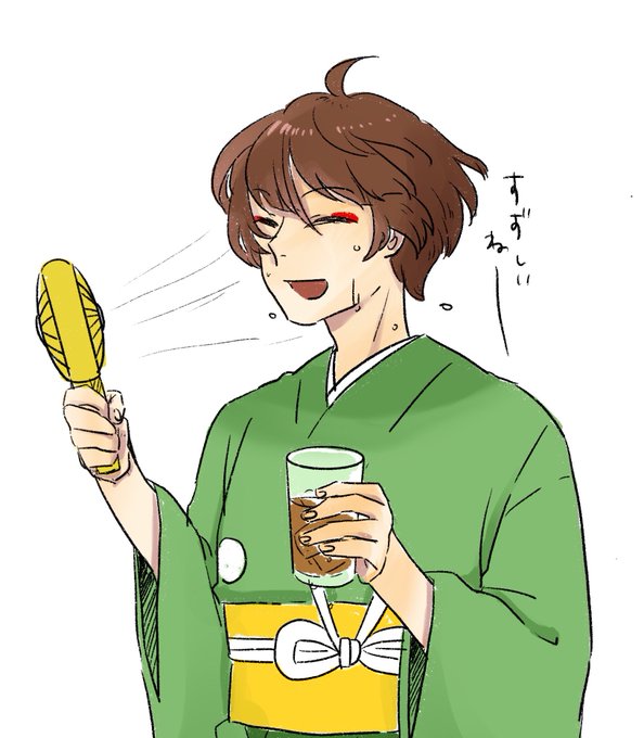 暑いねのtwitterイラスト検索結果 古い順