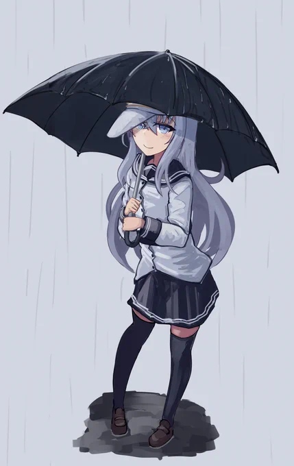 梅雨#艦これ #響 #ヴェールヌイ 