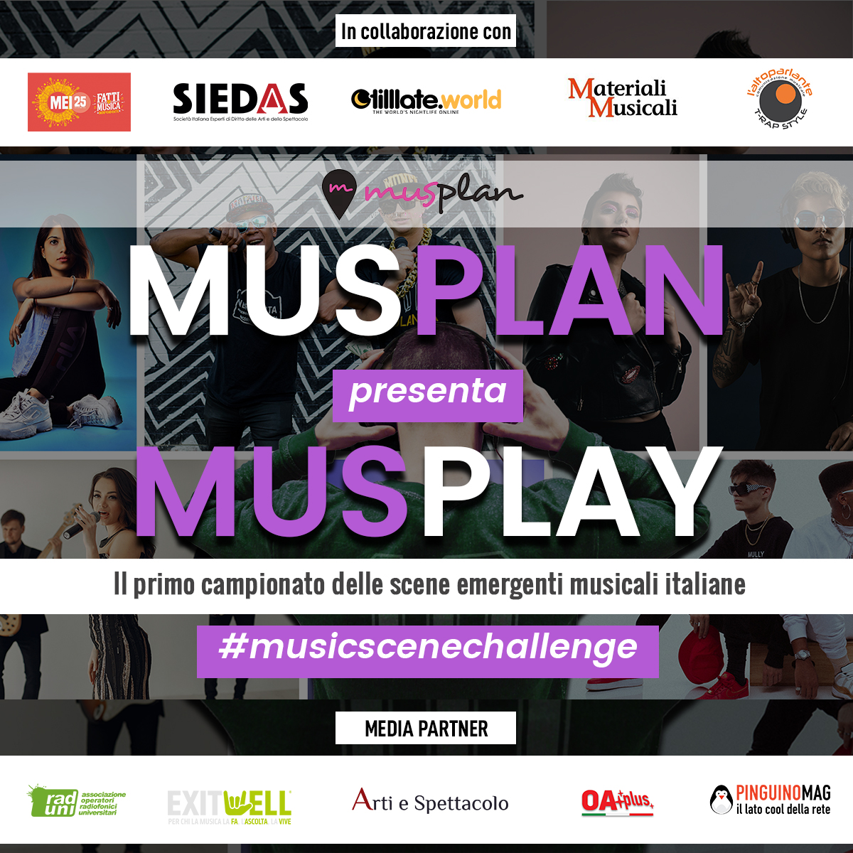 Musplan_Italia's tweet photo. Parte il campionato delle playlist delle scene emergenti musicali italiane. #musicscenechallenge #indie #pop #rock #hiphop #trap #indietronica https://t.co/MrPEIlAtZb