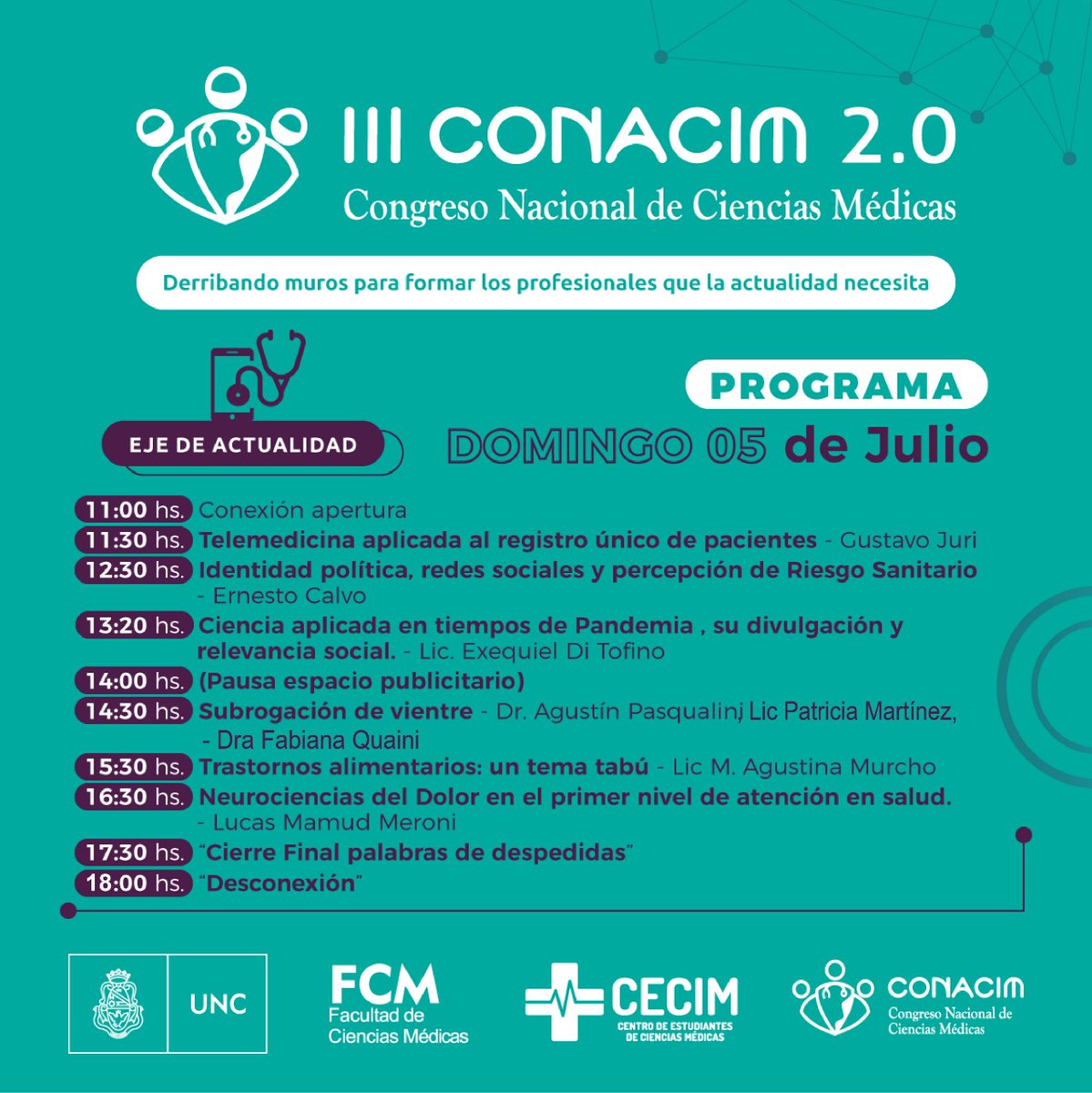 FMMedicas's tweet photo. ¡TERCER DÍA!
¡No te lo pierdas! 💜
III CONACIM 2.0
"Derribando muros para formar los profesionales que la actualidad necesita"
3°Eje Temático
🌐 ACTUALIDAD
#CONACIM
#CienciasMédicas
#ACTUALIDAD https://t.co/FkTI73H1NU