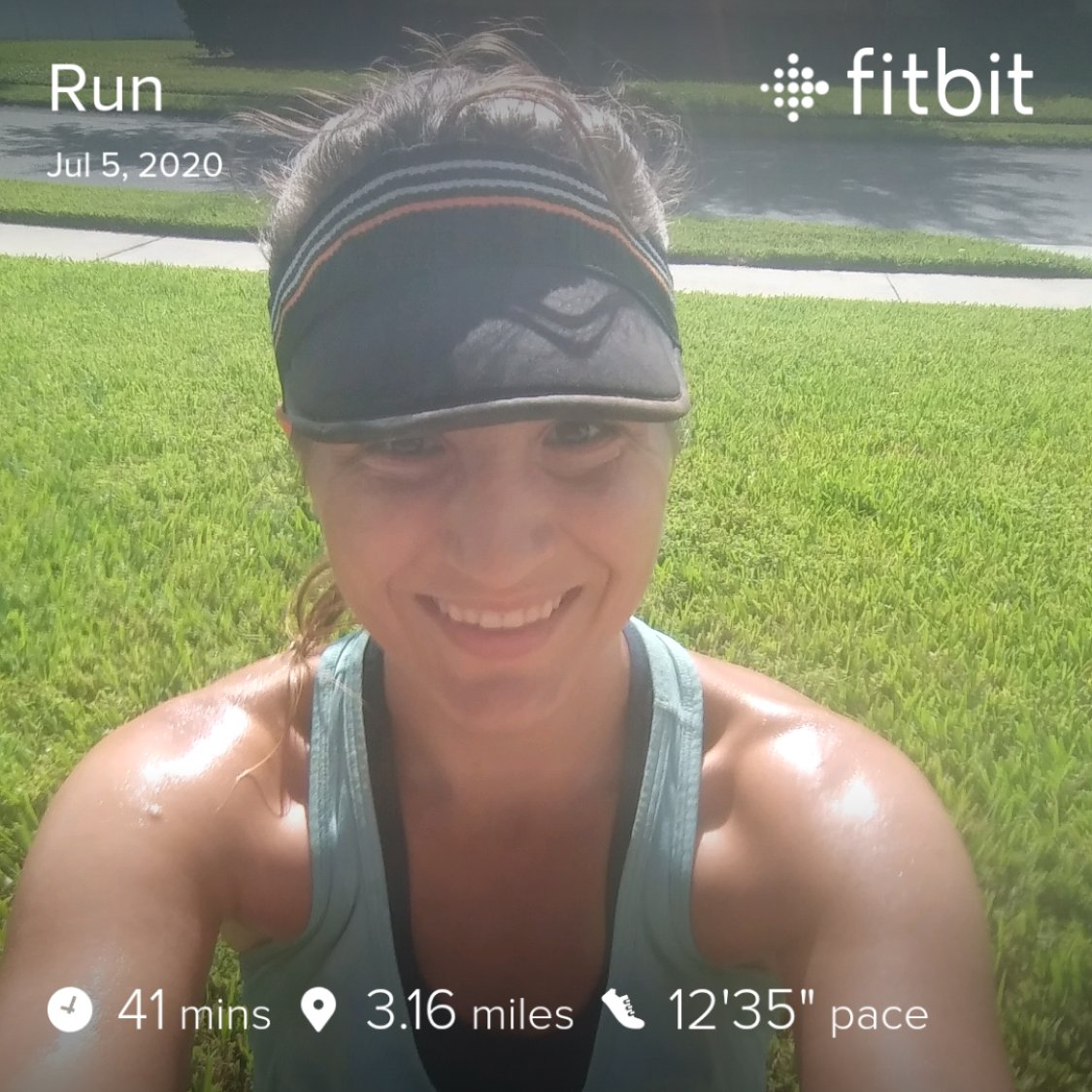 DrJoanneSkiles's tweet photo. Just finished up running #FLPolyPiRun virtual pi run. Did a little more than 3.14. Not my best time, but I was running in Florida summer heat. https://t.co/Wk5J7KkvMQ