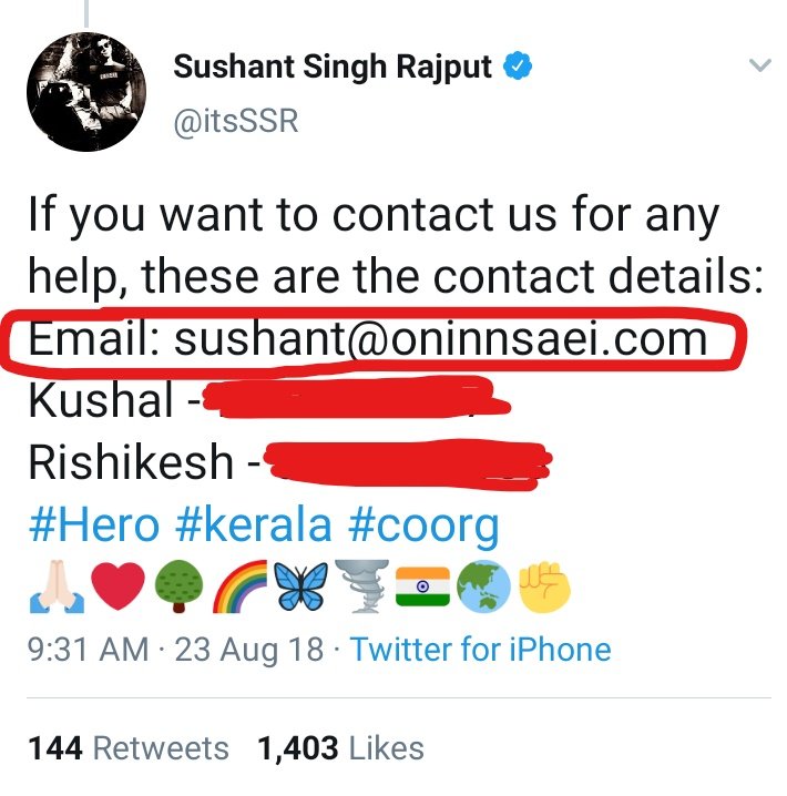  #Exclusive #SushanthSinghRajput official email id for Innsaei Venture was sushant@oninnsaei.comHas  @MumbaiPolice got this information? #Sushant #ShushantSinghRajput #CBIMustForSushant #cbiforsushant #CBIEnquiryForSSR #CBIEnquiryForSushant #CBIInvestigationForSushant