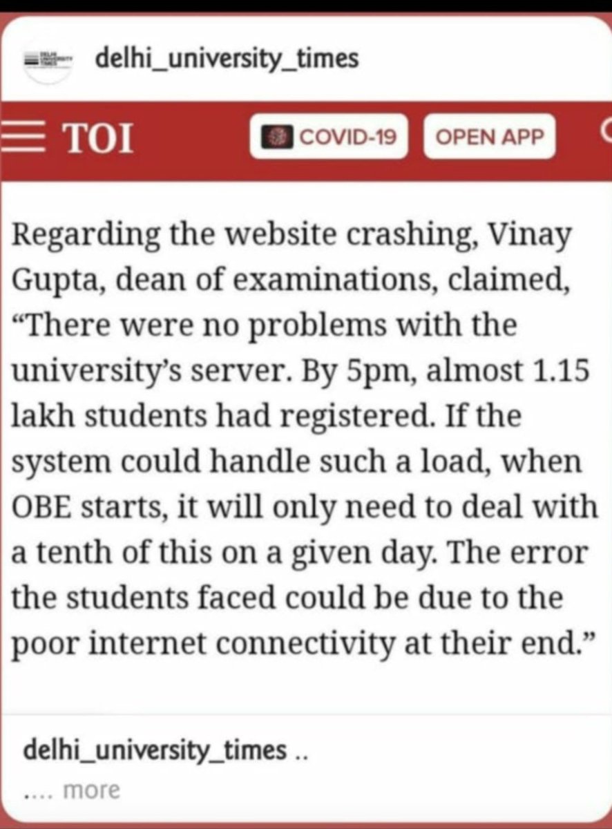 LakheraShivangi's tweet photo. So if you know that every student do not have proper internet connectivity then why is it important to conduct OBE? Don't you find it discriminatory?
#DuAgainstOBE
#NoMoreWaitUGC 
@DrRPNishank 
@aajtak 
@ndtv 
@ugc_india https://t.co/gYeJFgKMGp