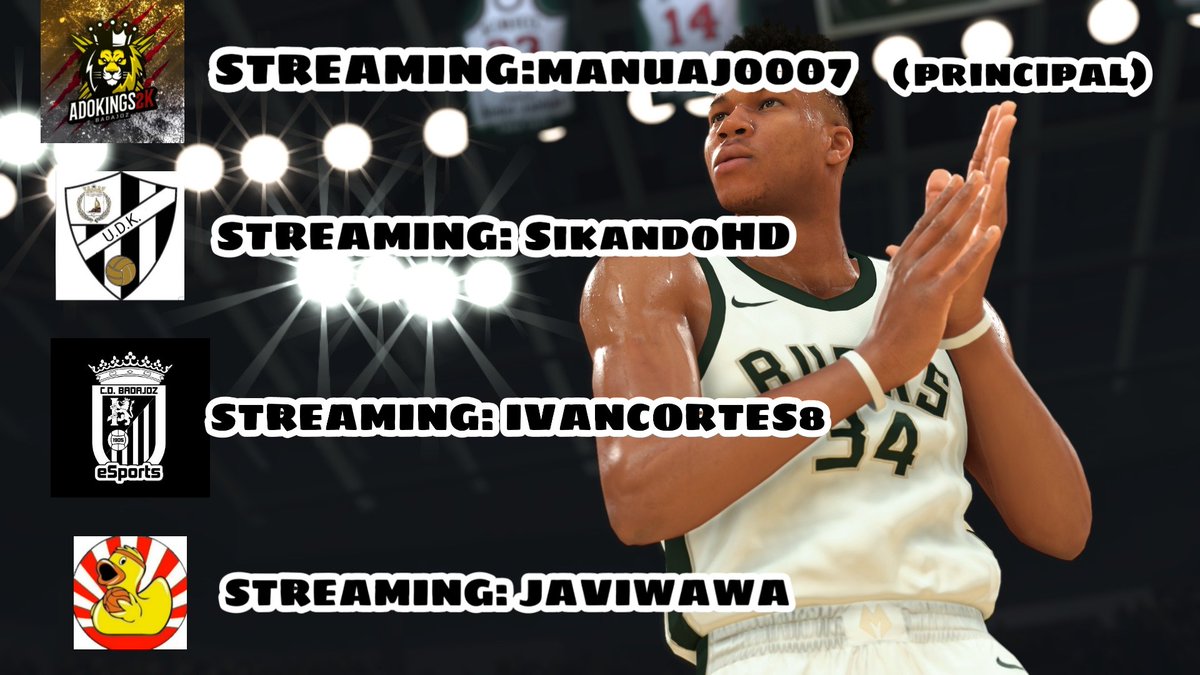 *STREAMINGS OFICIALES*
ADOKINGS (PRINCIPAL): m.twitch.tv/manuaj0007/pro…
@CDBeSports : m.twitch.tv/ivancortes8/pr…
<a href="/UDKeSports/">U.D. Kinkilleritos eSports</a> :m.twitch.tv/sikando_hd/pro…
<a href="/joven_team/">Team Joven</a> : twitch.tv/javiwawa?sr=a