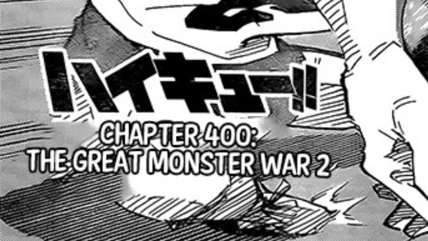 why did this have to be titled the great monster war 2 have we not suffered ENOUGH[ or: a thread where i make an attempt to break down chapter 400 while i try not to break down :D ]