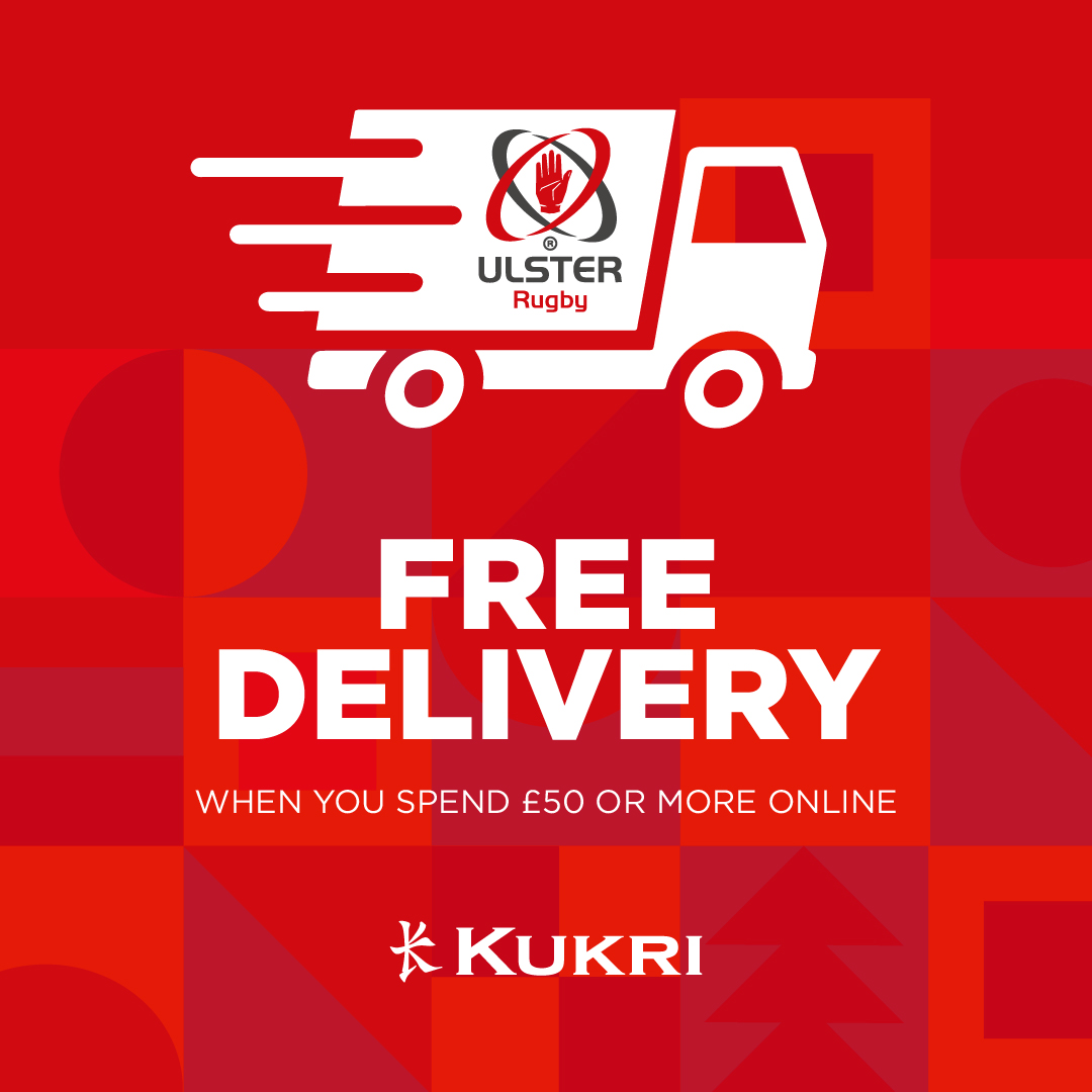 🚚  FREE DELIVERY CONTINUES 🚚 
<a href="/UlsterRugby/">Ulster Rugby</a> 
Shop Now: bit.ly/2ZqO0fR