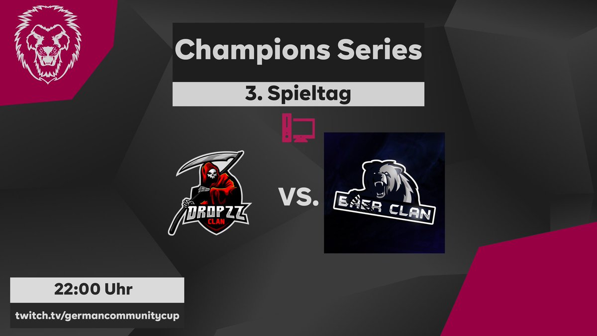 3. SPIELTAG - Match 4 🥊
@DropZz_Clan holt eure Sense raus der <a href="/clan_baer/">Baer Clan</a> kommt! Wichtige Punkte die heute sich gesichert werden sollten!
📺 Jetzt live mit @ScorpyR6 auf:
twitch.tv/germancommunit…