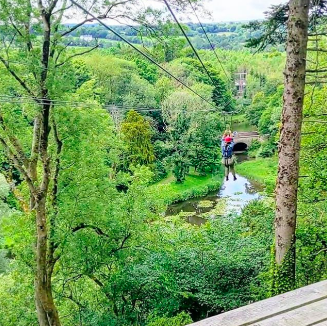 TravelExpert_IE's tweet photo. I loved Castlecomer @C_DiscoveryPark - it's a must visit with kids! It has the longest zipline in Ireland, which I had to do 🙈 It is a not-for-profit park - so go support it this summer. #staycation #visitkilkenny #makeabreakforit #presstrip #familytravel #ireland #familytime https://t.co/CtFjZJR3OP