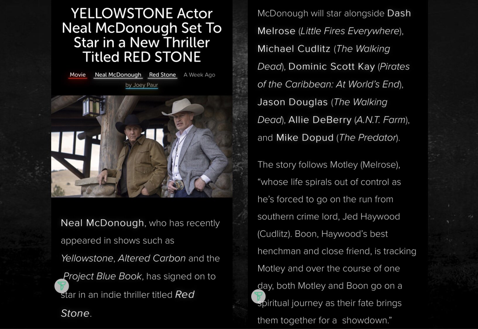 Red Stone (2021), Trailer, Neal McDonough, Dash Melrose