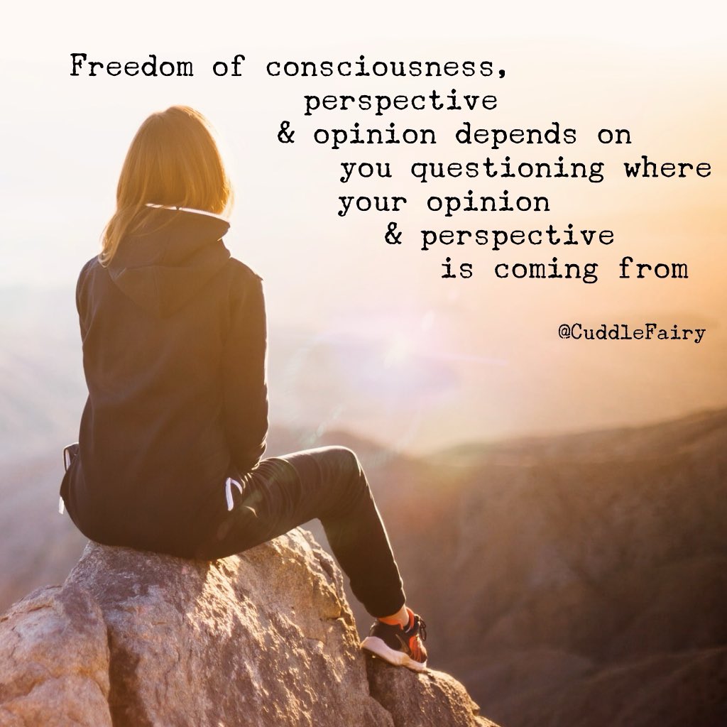 CuddleFairy's tweet image. ✭ Free your consciousness. 

✭ Question where your beliefs &amp;amp; perspectives come from. 

#ThinkBIGSundayWithMarsha #THEGREATAWAKEING #higherself #woke
