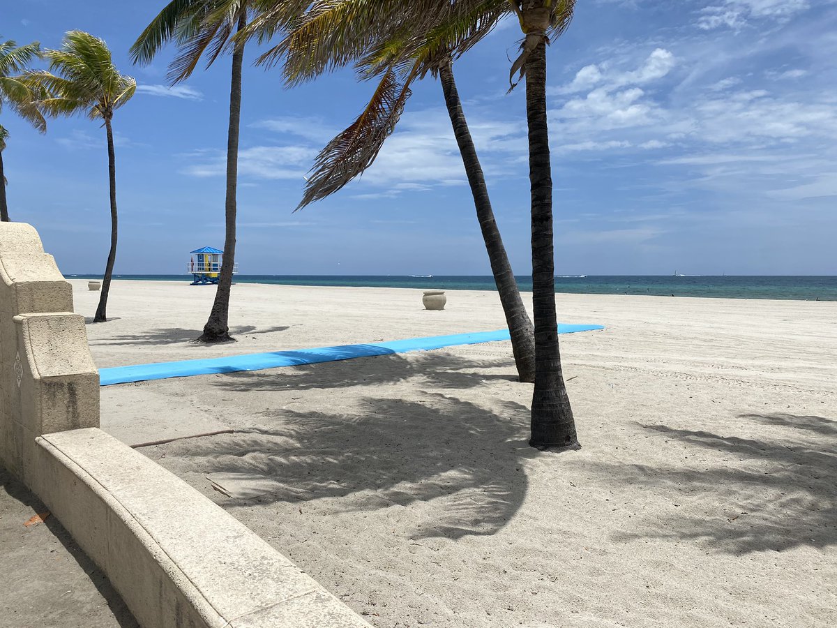 Closed Beaches 😢#Fort Lauderdale &amp; Miami Beaches