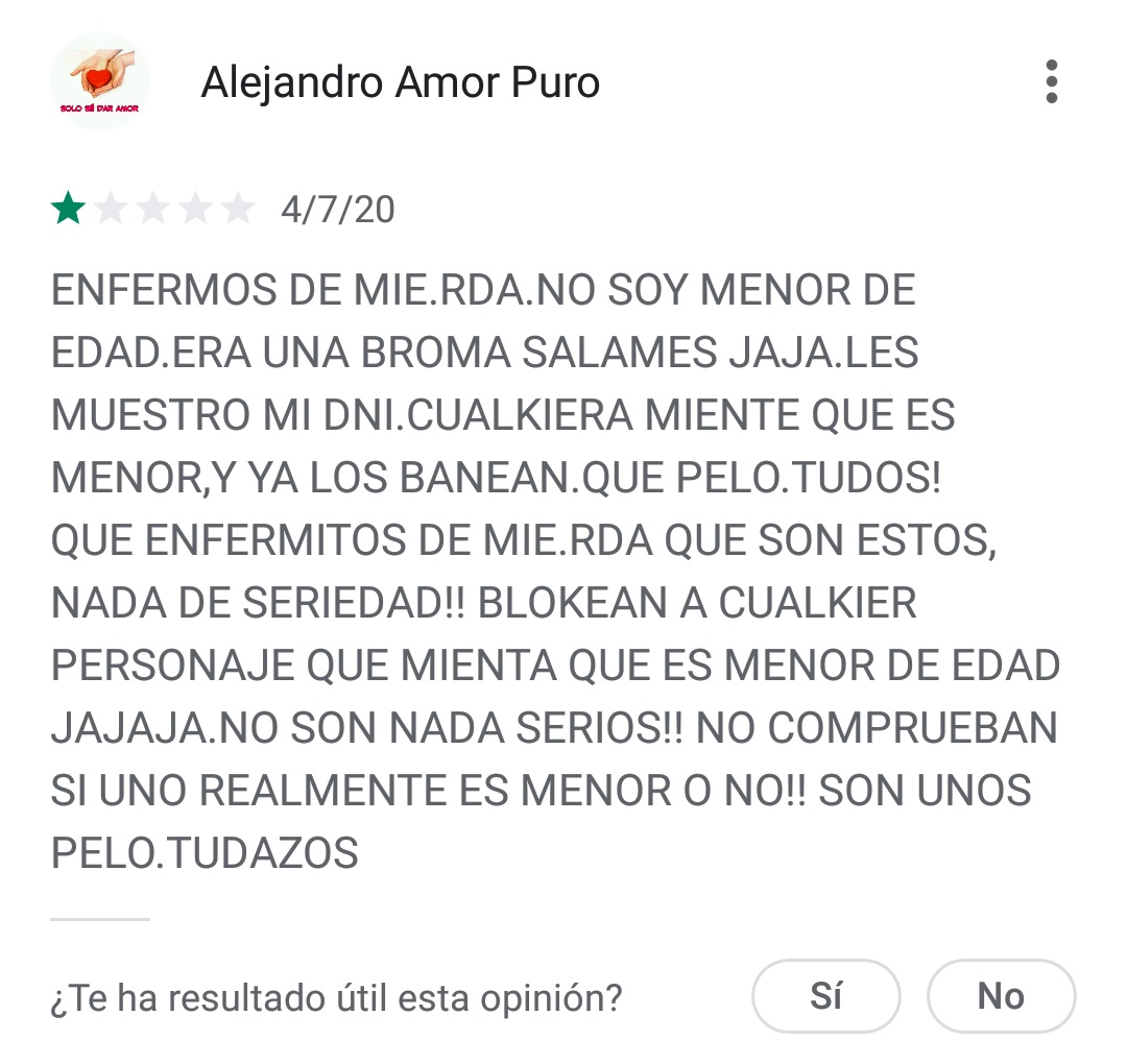 PlayStoreOOC's tweet image. Se cuenta solo