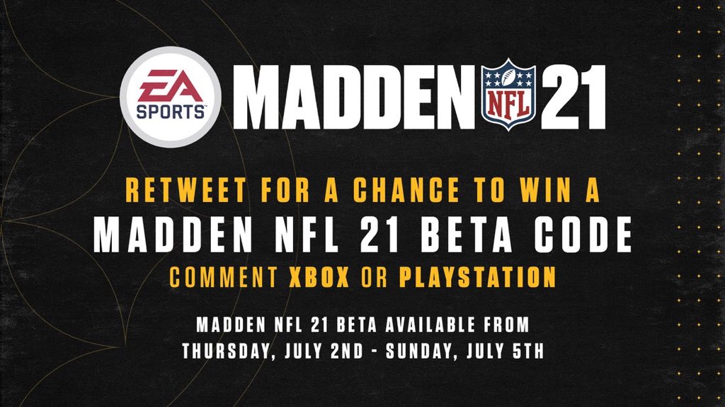 BlastedAccs's tweet photo. Who need PS4 or Xbox Madden 21 Beta Codes 12$ each a code Cashapp or Venmo Ready✔️
#2k #2kfreeagent #madden21beta #m21beta #m21 #2kcrewfinder #2kcommunity #Madden21 @2kscampolice @EAMaddenNFL https://t.co/XlZ4XGavll
