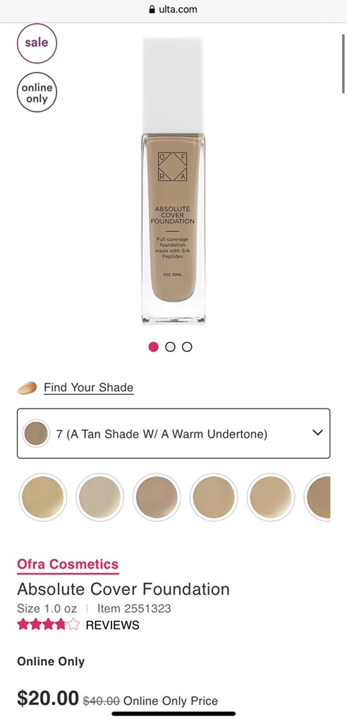 ofra cosmetics absolute cover foundation
