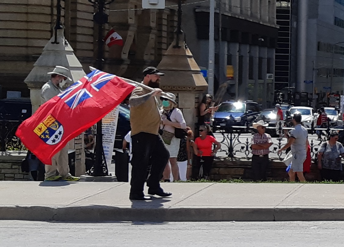 The rally was attended by many of the usual far-right players. Of note Neo-Nazis Paul Fromm and Tomas Liko were there, as well as white nationalist Derek Harrison.
